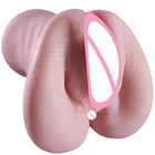Masturbador Masculino 3 em 1 em Silicone — Três Canais com Textura 3D