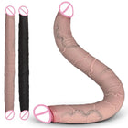 Dildo Duplo Longo e Realista em Silicone Médico