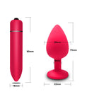 4pcs Soft Silicone Anal Plug Mini Erotic Bullet Vibrator Butt Plug Sex Toy for Men Women Gay Couples Anal Prostate Stimulator