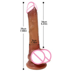 Big Dildos Super Large Penis Sex Toy For Women Foreskin glans penis Anal Ultra simulated medical silicone Flesh brown Adults 18