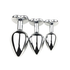 Metal Anal Plug for Women Men Couples Butt Plug Butt Toy Adult Game Masturbator Anal S/M/L Diamond Sex Toy for Adult Products