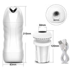 Masturbador Masculino Automático com Sucção e Vibração — 5 Modos de Sucção e 10 de Vibração