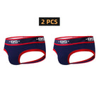 2 PCS BS Sexy Men Underwear Jockstrap Gay Penis Pouch Wonderjock Mens Bikini Underwear Gay Jockstrap Tanga Thongs Men Jockstrap