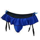 Jockstrap Skirt for Men Sexy G-String Garter Belt Pouch Underwear Crossdressing Sissy Low Rise T-Back Thong Gays Erotic Lingerie