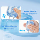 Masturbador Masculino Manual com Textura Espiral e Design Aberto