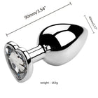 Metal Anal Plug for Women Men Couples Butt Plug Butt Toy Adult Game Masturbator Anal S/M/L Diamond Sex Toy for Adult Products