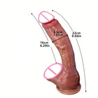 Big Dildos Super Large Penis Sex Toy For Women Foreskin glans penis Anal Ultra simulated medical silicone Flesh brown Adults 18