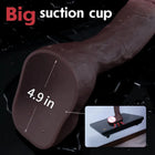 Dildo Realista de Grandes Dimensões em Silicone Médico