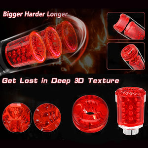 Male Sex Toys for Men with 7 S Vacuum Pump & 7 Thrusting Rotating Vibrating Sucking Licking LCD Adult Toys Mens Sex Toys