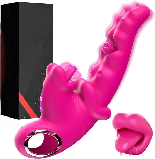 G Spot Dildo Vibrator Couples Sex Toys for Women  Vibrating Adult Toys Realistic Tongue Vibrator for Women Pleasure  for Female
