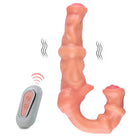 FAAK Wireless control Vibrating Wearable Pegging Realistic Dildos Strap On Double Headed Dildos For Lesbian Vibrator