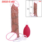 SXXY 18+ Men Women Sex Pleasure Squirt Dildo Skin Texture Double Layer Ejaculating Butt Plug анальная пробка Vagina Anus Dilator