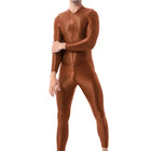 Body Masculino de Gola Alta e Manga Longa