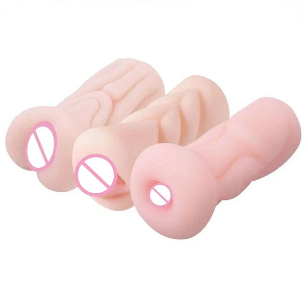 Masturbador Masculino Manual em Silicone — Design com 3 Tipos de Estimulação