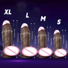 Dildo Realista em Silicone com Ventosa