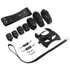 Conjunto BDSM em Couro Algemas e Coleira Intima Secret