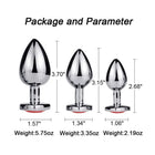 Metal Anal Plug for Women Men Couples Butt Plug Butt Toy Adult Game Masturbator Anal S/M/L Diamond Sex Toy for Adult Products