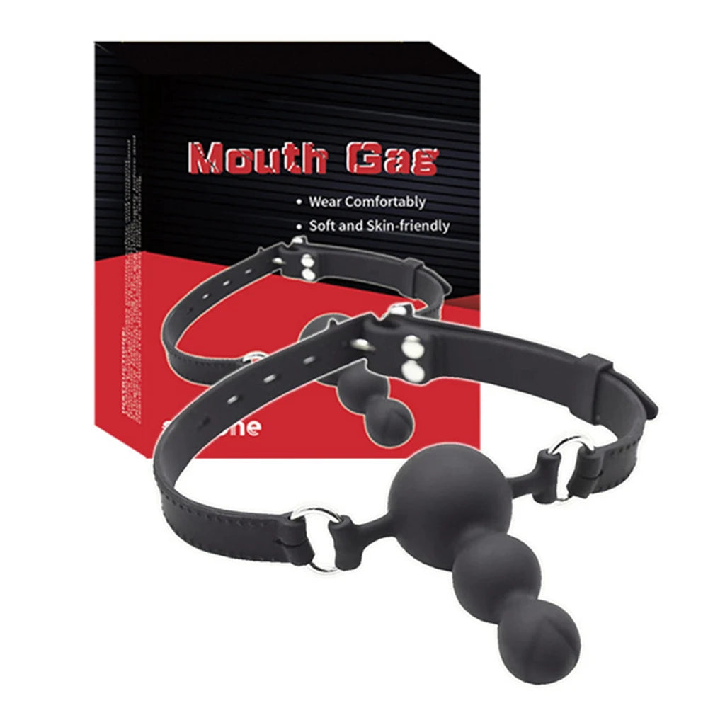 Talha BDSM de Silicone com Mordedor