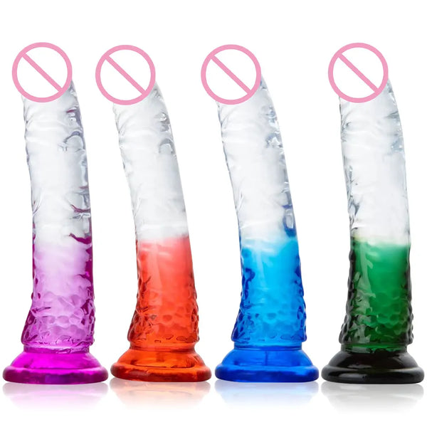 Dildo Realista em Silicone Médico de 22 cm com Ventosa