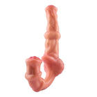 FAAK Wireless control Vibrating Wearable Pegging Realistic Dildos Strap On Double Headed Dildos For Lesbian Vibrator