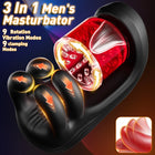Masturbador Masculino Elétrico em Silicone Médico — Design Compacto