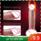 X-Mas 10 Inch Long Dildos for Women Automatic Telescopic Machine Sex Toys Super Big Dick Large Realistic Penis Huge Dildo Vibrat