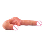 FAAK Wireless control Vibrating Wearable Pegging Realistic Dildos Strap On Double Headed Dildos For Lesbian Vibrator