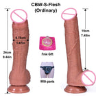 Dildo Realista de 32 cm em Silicone Líquido com Design Longo e Flexível