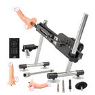 Men and women sex machine with sex toys for women and men - Automatically retractable dildos for men and women Pump gun sex toys